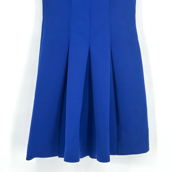 American Living Royal Blue Sleeveless Knit Dress Size 6 Fit & Flare Knee Length - Picture 4 of 13